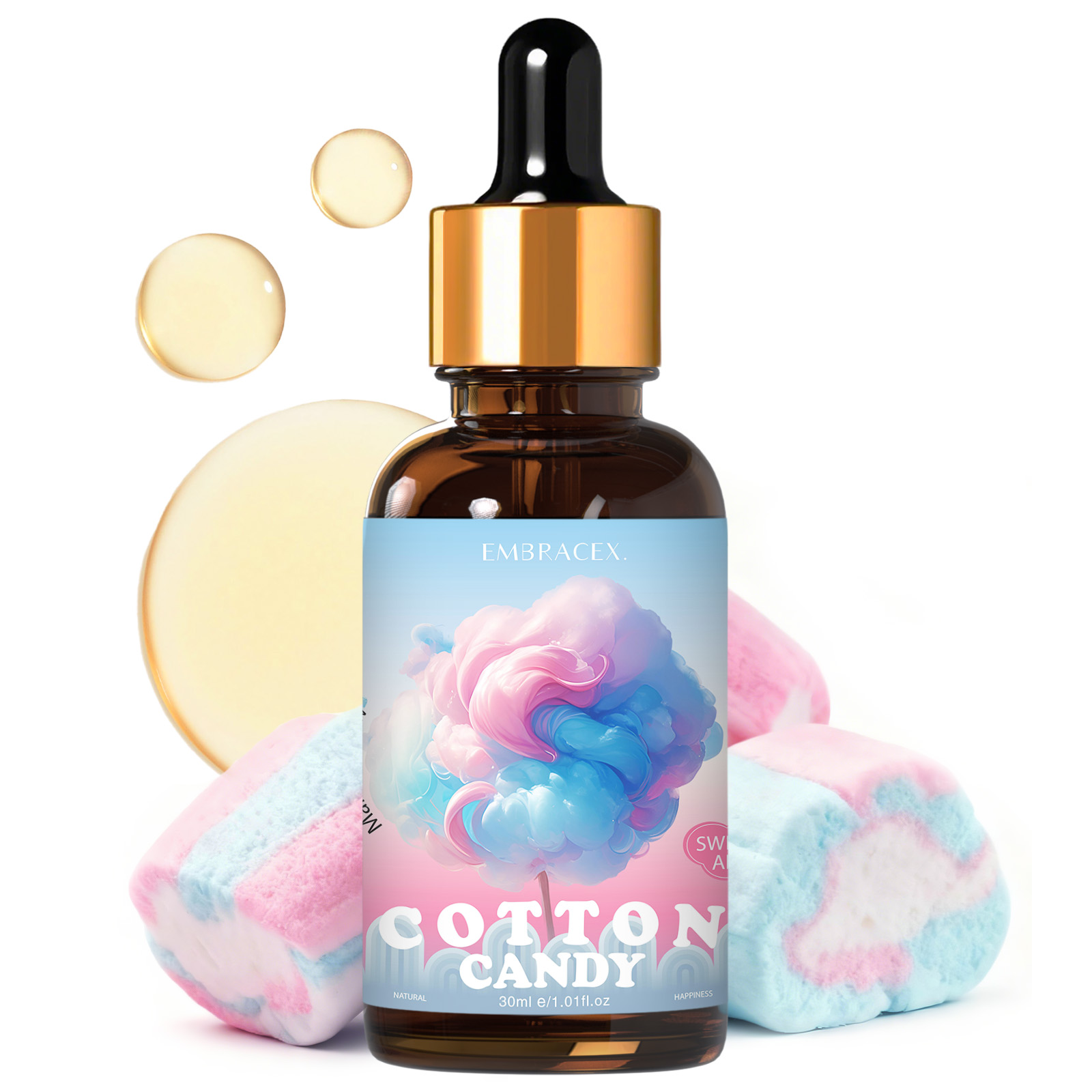 Candle Supplies Fragrance Oil - 30ml Pamuk Şeker Esans Yağları Araba