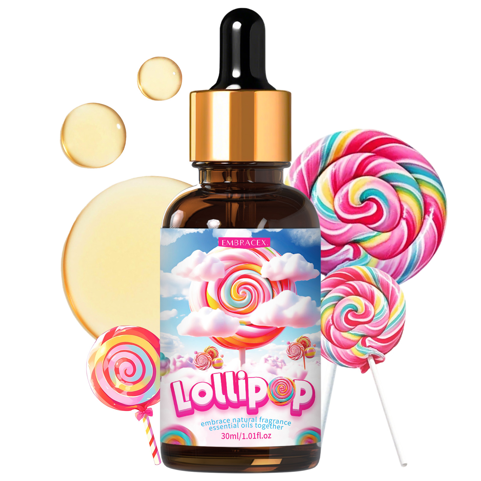 Candle Supplies Fragrance Oil - 30ml Lolipop Esansiyel Yağları Kokulu Araba